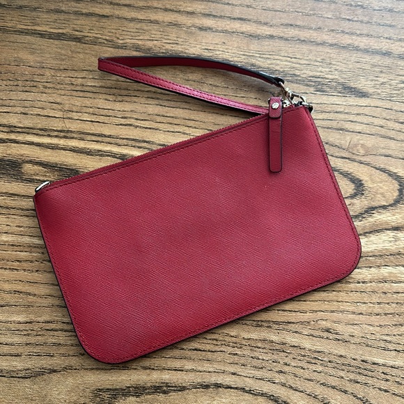 Kate Spade ♠️ red leather pouch and wallet Lot 2 PCs - Picture 3 of 12